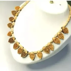 100% Original Tulsi shri Radha Necklace Chain-Tulsi Chain / Wood Chain / Necklace Wooden Mala/