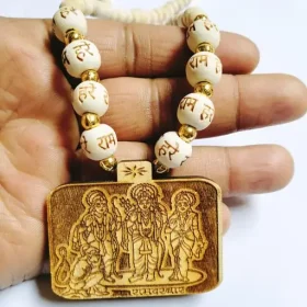 Jai Shri Ram Darbaar Pendate Tulsi Mala Hare Ram Stone Mala Ram Darbar