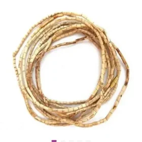 Tulsi mala mens & womens wood iskon vaishnav vrindavan rosary tulsi kanthi 2 round mala